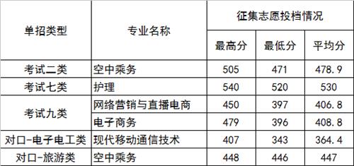 2022年河北正定師范高等?？茖W校高職單招二志愿分數線